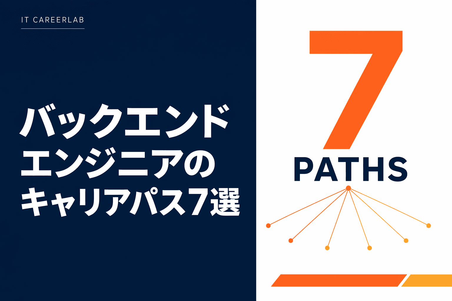 バックエンドエンジニアのキャリア分岐を考えるイメージ