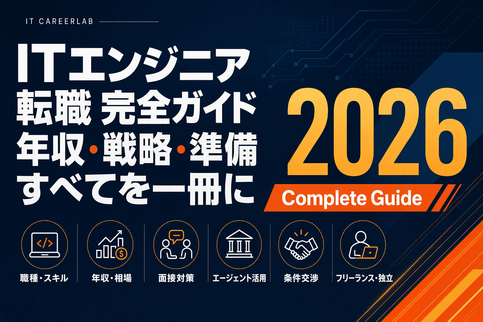 ITエンジニアの転職完全ガイド【2026年版】のヘッダービジュアル