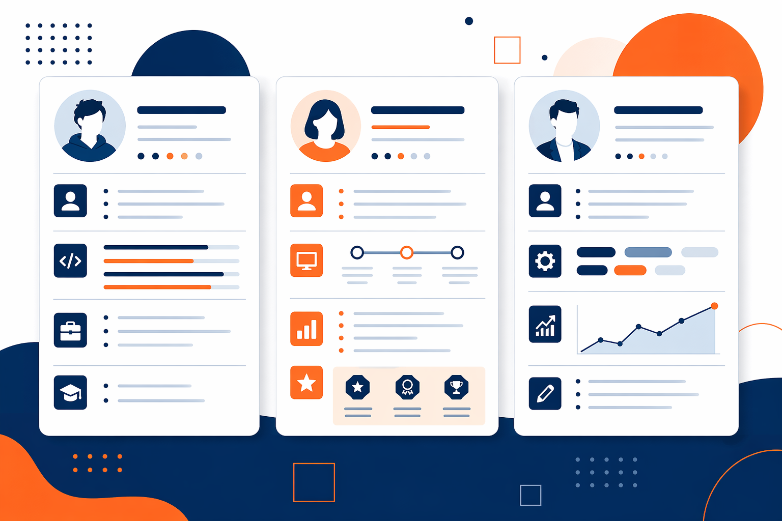 職務経歴書の構造イメージ