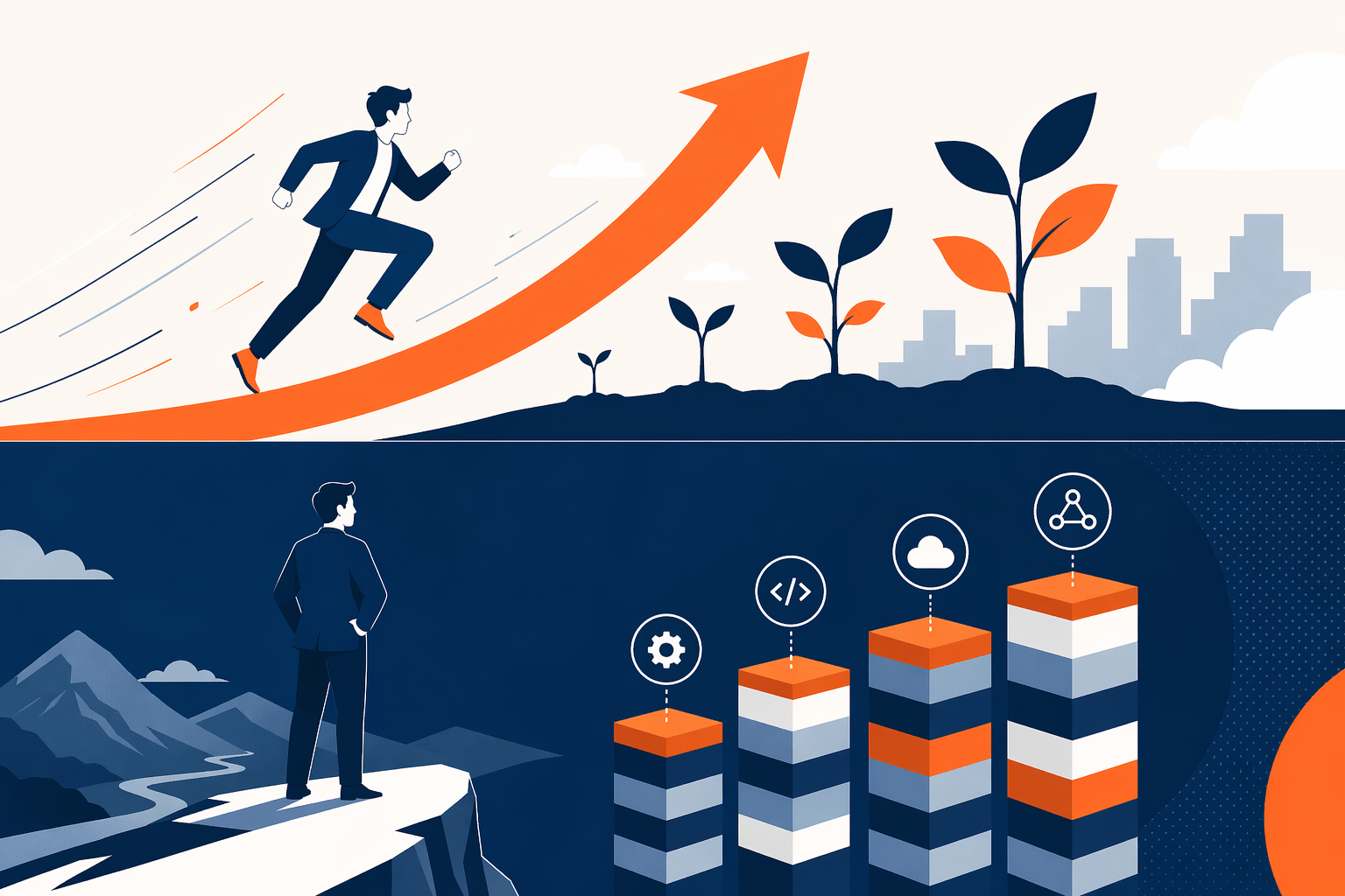 30代前半と後半の戦略差のイメージ